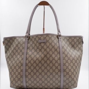 Authentic Gucci GG Plus Joy Coated Canvas Tote